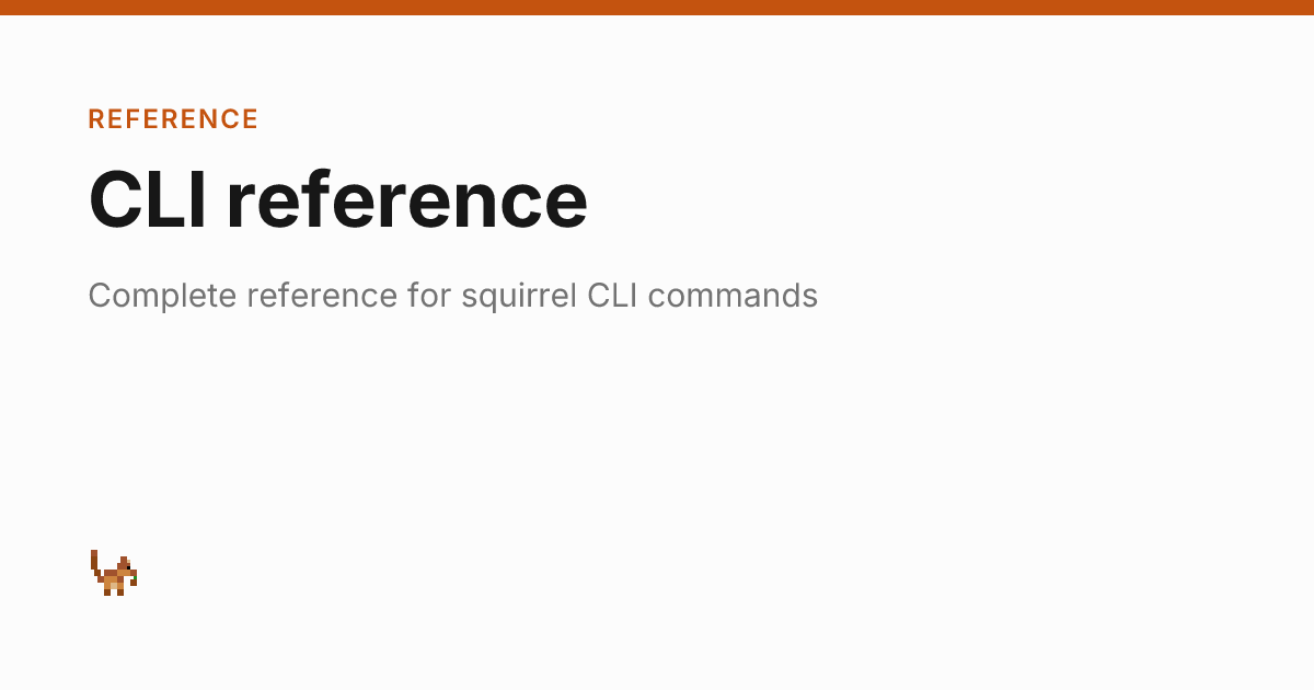 CLI Reference