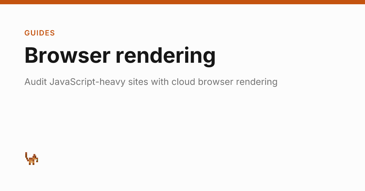 Browser Rendering